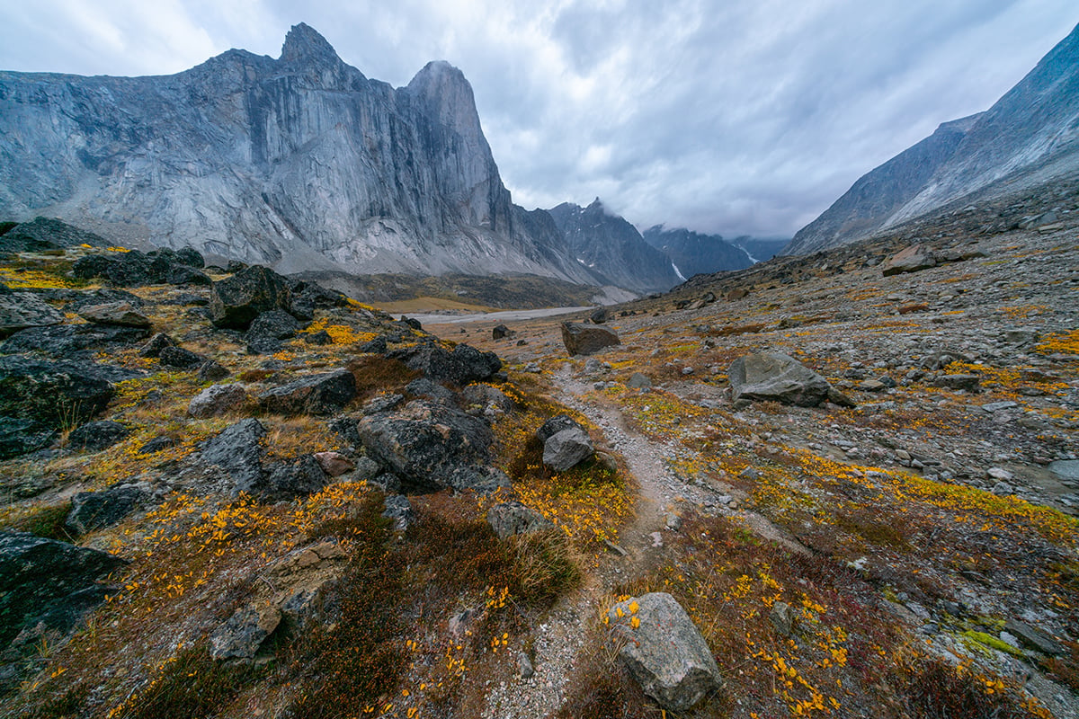 Mt. Thor, in Baffin Island, known as the world's tallest, steepest cliff
