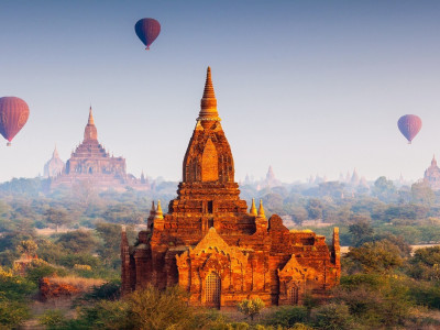 Southeast Asia Eine Bagan Ballonfahrt ist das Highlight Ihrer Myanmar Luxusreise