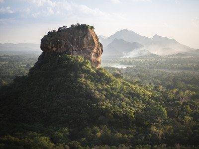 Sigiriya Lion Rock fortress and landscape in Sri Lanka