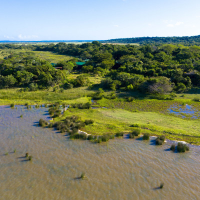 Luftaufnahme des iSimangaliso Wetland Park Südafrika