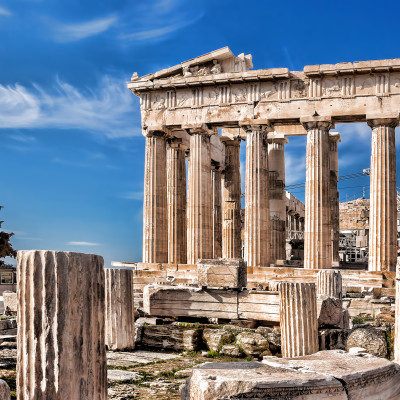 Parthenon temple on the Acropolis in Athens-