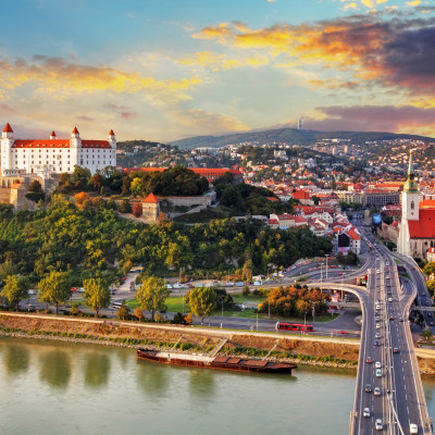Slovakia Bratislava sunset