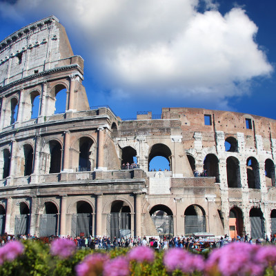 Italy Rome colosseum spring