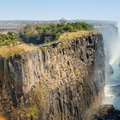 Die rauschenden Viktoriafälle in Sambia