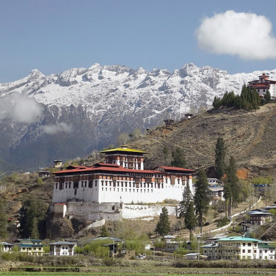 Bergwelt Panorama in Paro