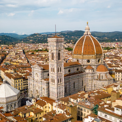 City of Florence, Duomo Cathedral and Ponte Vecchio