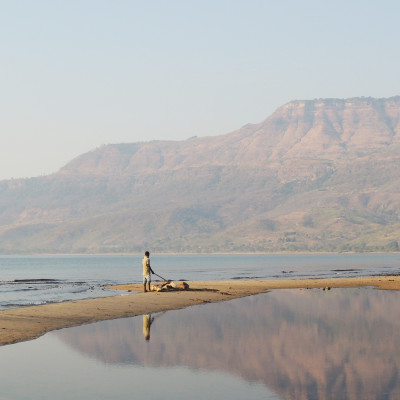 Man standing near Lake in Malawi