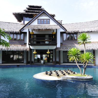 Pool at hotel Villa Samadhi, Kuala Lumpur, Malaysia