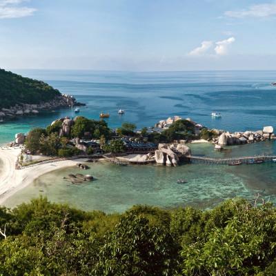 Panoramic view of Koh Tao Koh Nagyuan Thailand