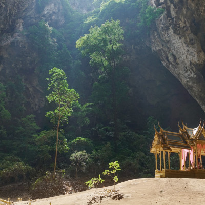 Pavillon in Phraya Nakorn cave nearby Hua Hin , Thailand . National Park Khao Sam Roi Yot