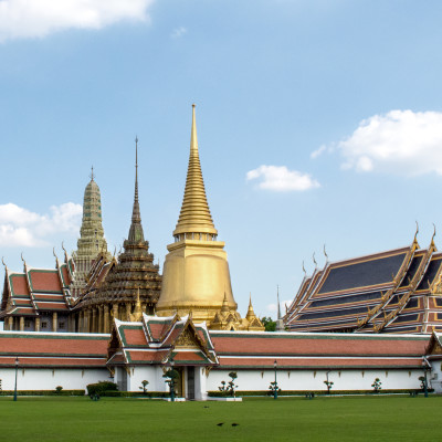 Grand palace and Wat phra keaw in Bangkok, Thailand, Southeast Asia