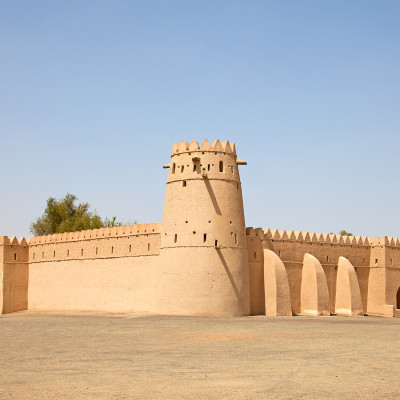 Famous Jahili fort in Al Ain oasis, United Arab Emirates