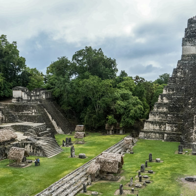 Pyramid of Tikal, one of mayan site in Guatemala, Central America