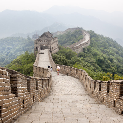 Enchanting Travels China Tours A family walking on the Great Wall of China