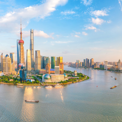 Enchanting Travels China Tours View of downtown Shanghai skyline in China