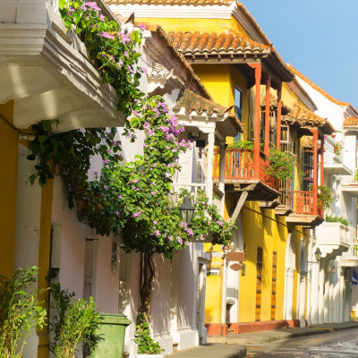 Colorful Cartagena streets Colombia Tours