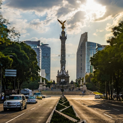 Enchanting Travels Mexico Tours Paseo de La Reforma avenue and Angel of Independence Monument - Mexico City, Mexico