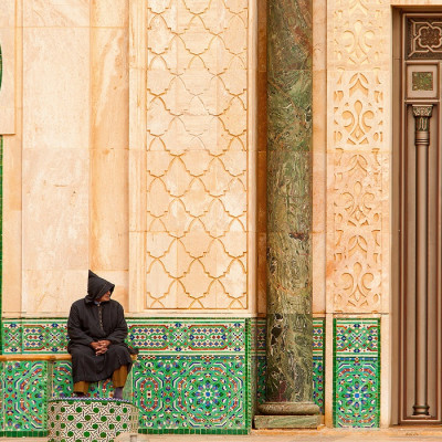Enchanting Travels Morocco Tours Ornate exterior brass door of Hassan II Mosque in Casablanca