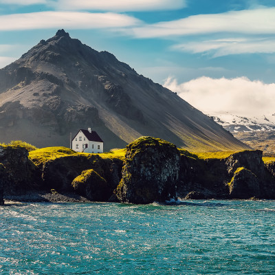 sunny day in Iceland