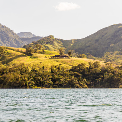La Fortuna Costa Rica. March 2018. A view of Lake Arenal in La Fortuna in Costa Rica