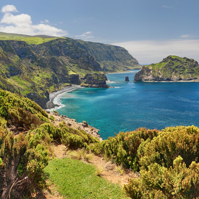 Northern Coast at Flores near Ponta Delgada