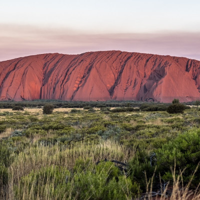 Uluru at sunset