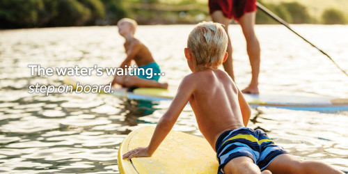 The water's waiting... step on board.