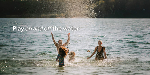 Play on and off the water.