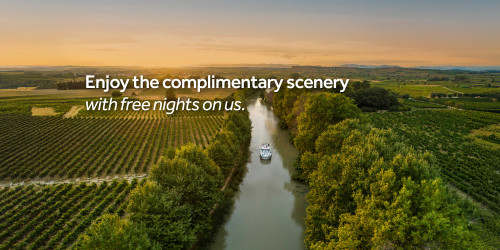 Aerial view of the Canal du Midi