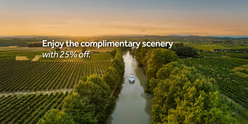 Aerial view of the Canal du Midi