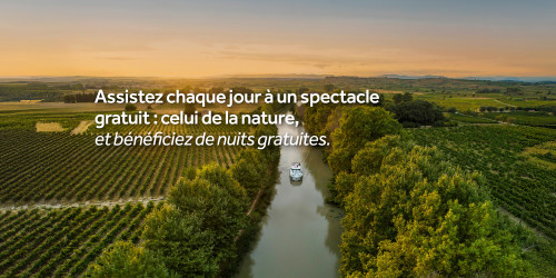 Vue aérienne du Canal du Midi