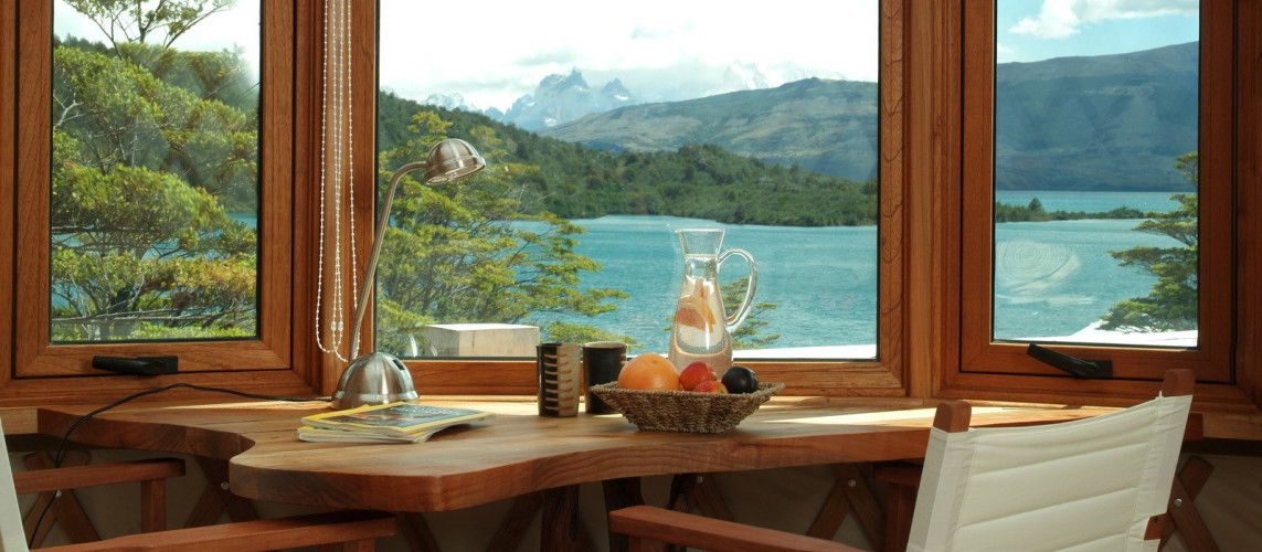 The view from Patagonia Camp at Torres del Paine