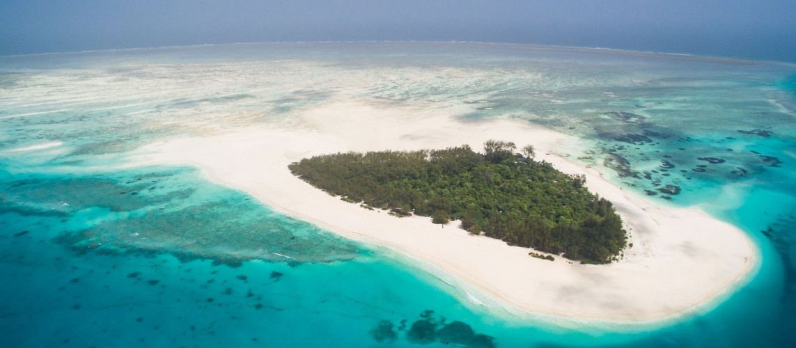 Beach at hotel Mnemba Island Lodge, Zanzibar, Tanzania African islands trip