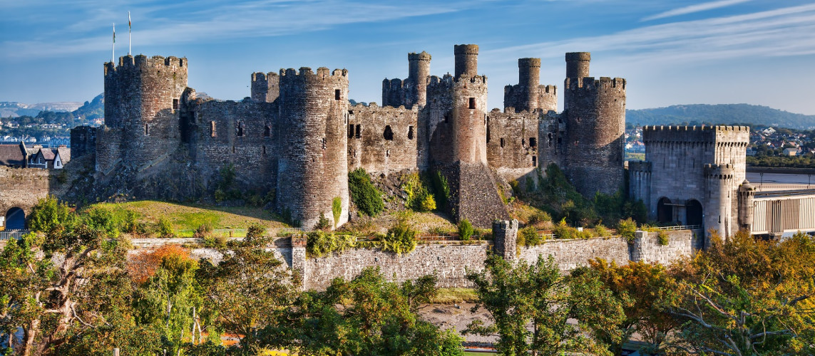 Enchanting Travels UK & Ireland Tours Famous Conwy Castle in Wales, United Kingdom, series of Walesh castles
