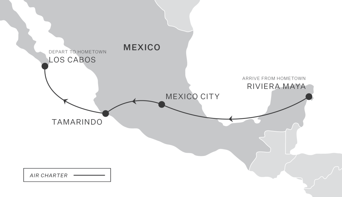 Golf through Mexico by Private Jet