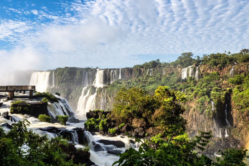 Die Taufelsschlucht der Iguazú Wasserfälle in Argentinien