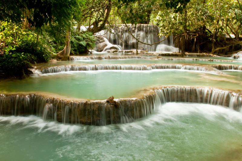 Kuang Si Waterfall Luang prabang Laos Asia