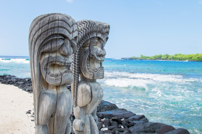 Kii-Puuhonua-O-Honaunau-National-Park-on-the-Big-Island-of-Hawaii