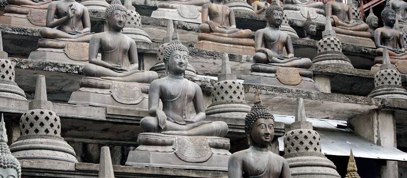 Buddha Statuen in Colombo, Sri Lanka