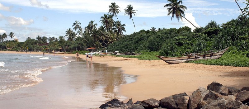 Strand von Negombo in Sri Lanka