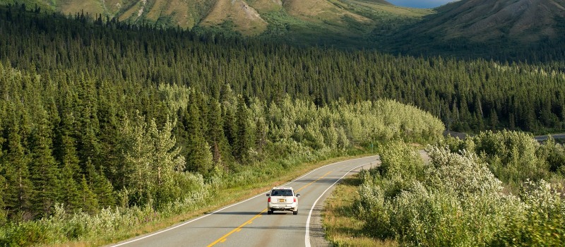 The Richardson Highway Crossing, Alaska, Mountain