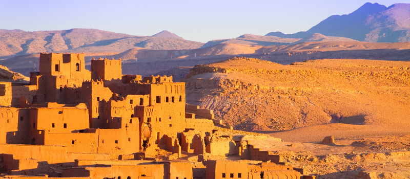 EnchantiAit Benhaddou,fortified city, kasbah or ksar