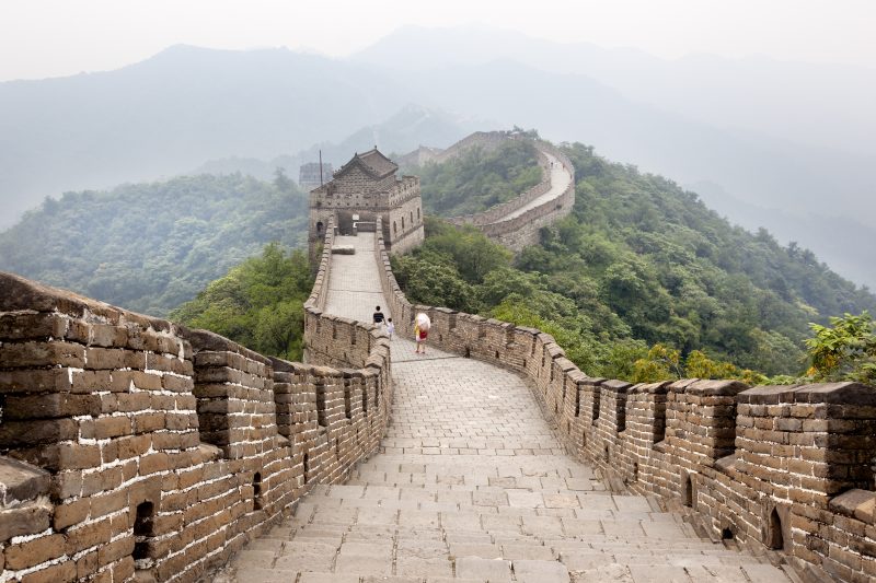 Enchanting Travels China Tours A family walking on the Great Wall of China