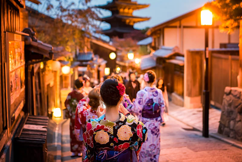 Geishas in Kyoto, Japan