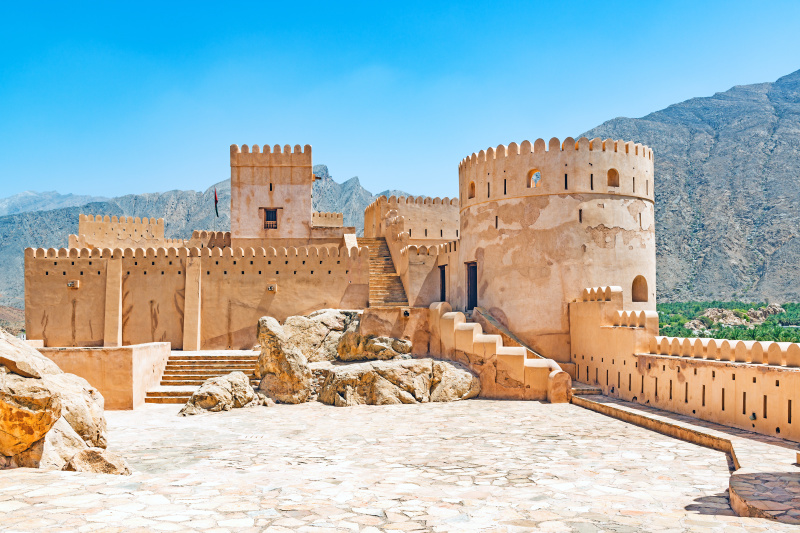 Nakhal Fort in Al Batinah, Oman.