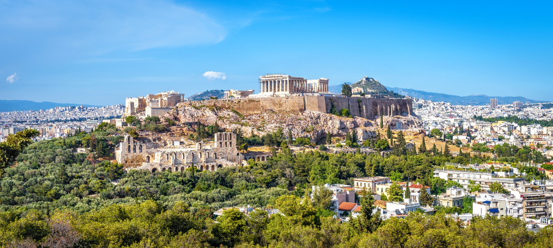 Panorama-of-Athens-with-Acropolis-hill-Greece