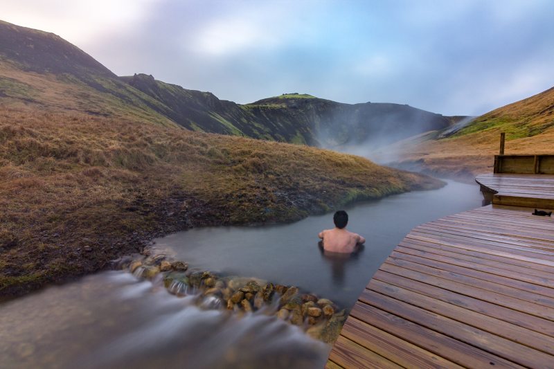 reykjadalur hot spring thermal river iceland