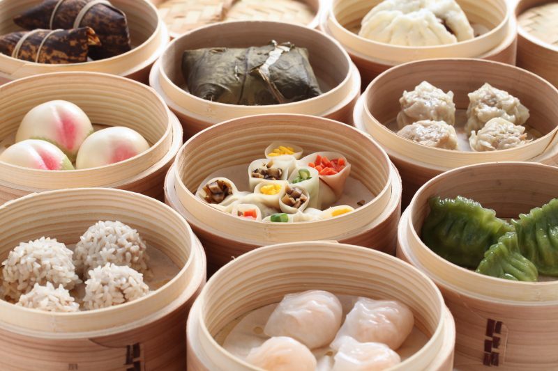 Yumcha Dim Sum In Bamboo Steamer Chinese Cuisine