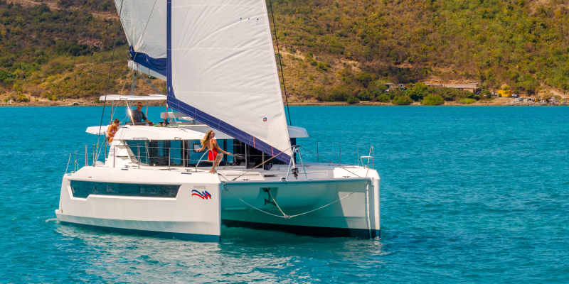 Sailing in the BVI.