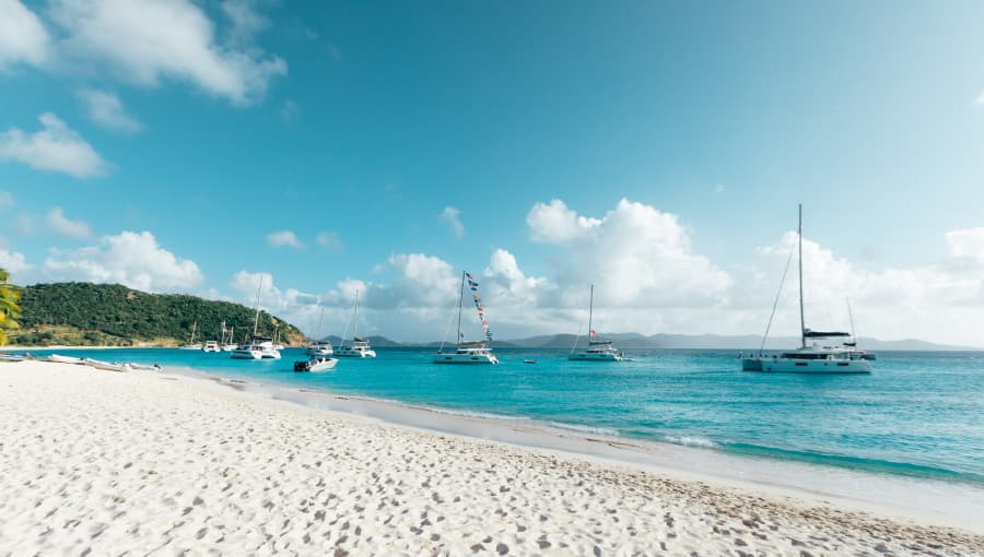 Beach in the British Virgin Islands